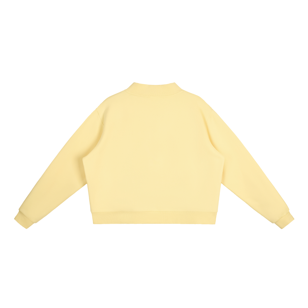 Until Then Essential Fleece Mock-Neck Crew