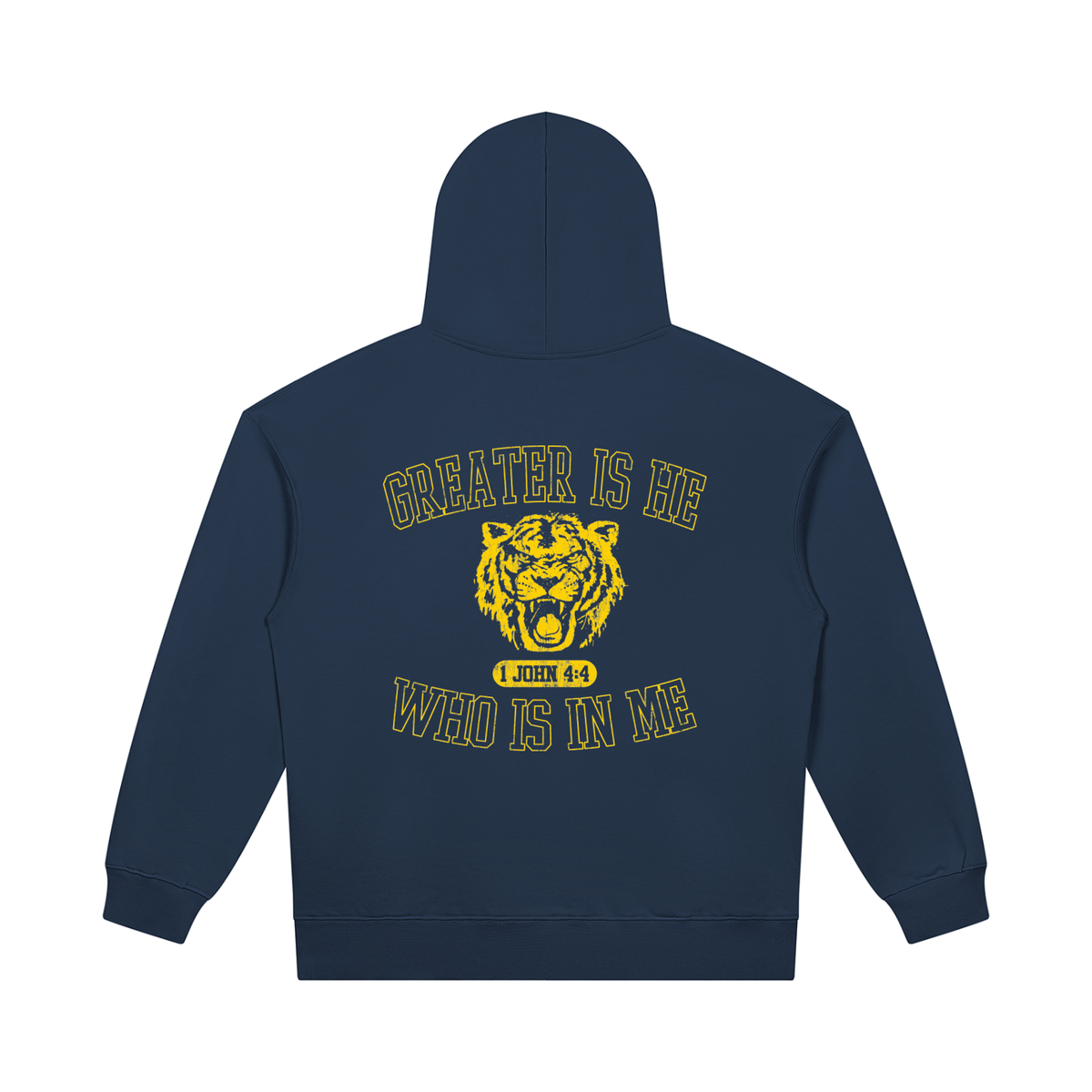 Greater is He [Heavyweight Pullover Hoodie]