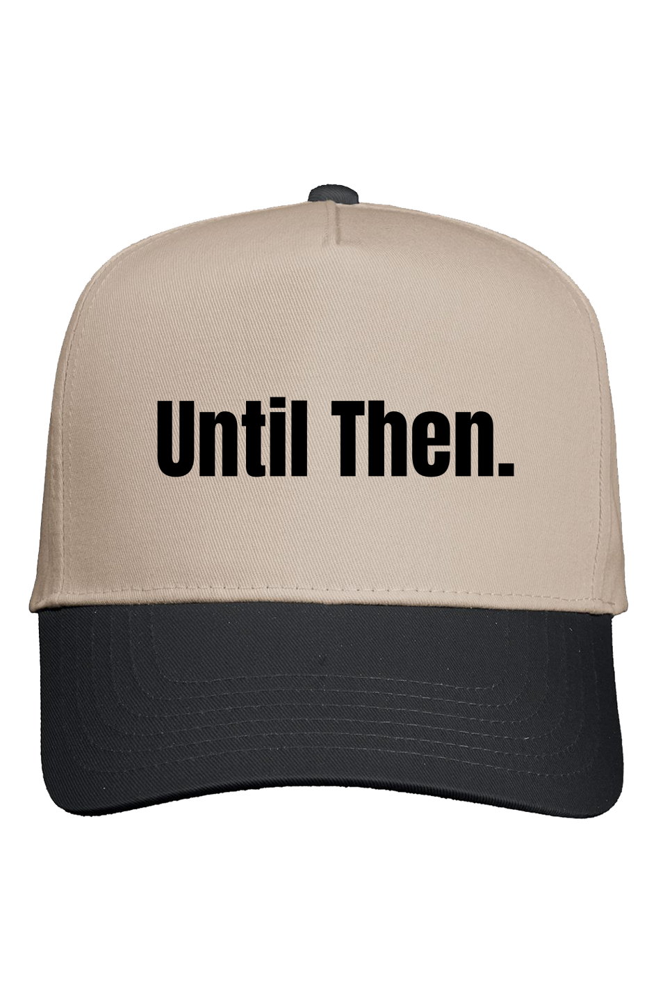 Until Then Khaki Crown Two Tone Cap