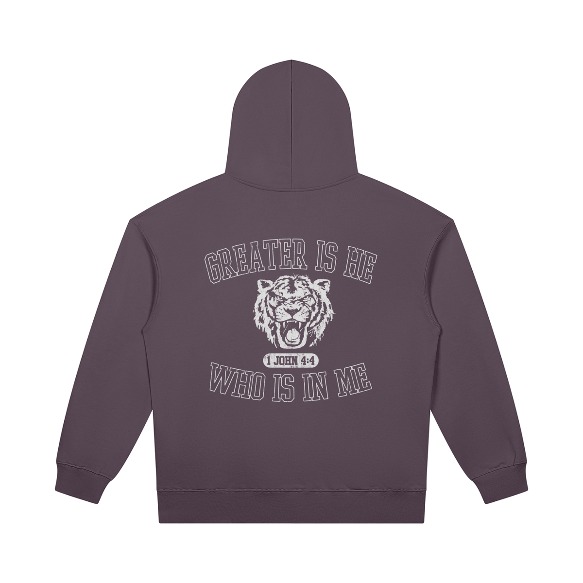 Greater is He [Heavyweight Pullover Hoodie]