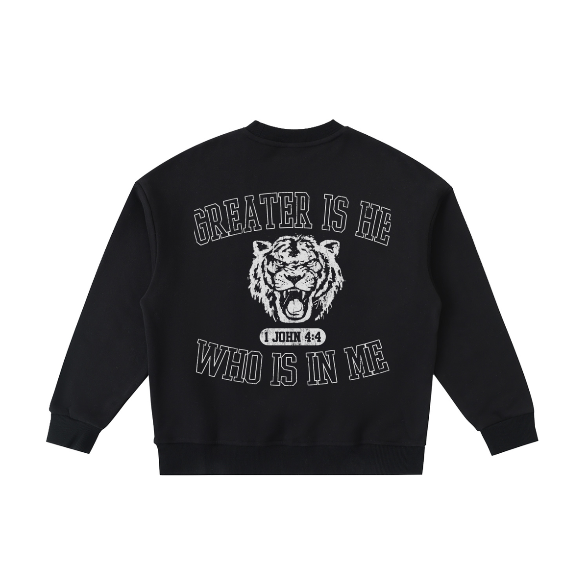 Greater is He [Fleece Kids' Crewneck Sweatshirt]
