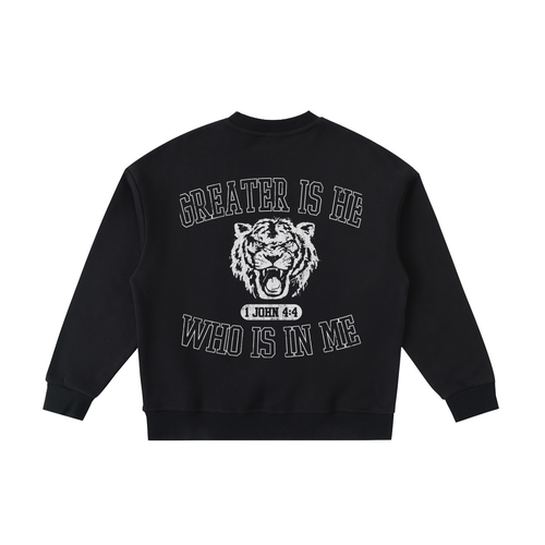 Greater is He [Fleece Kids' Crewneck Sweatshirt]