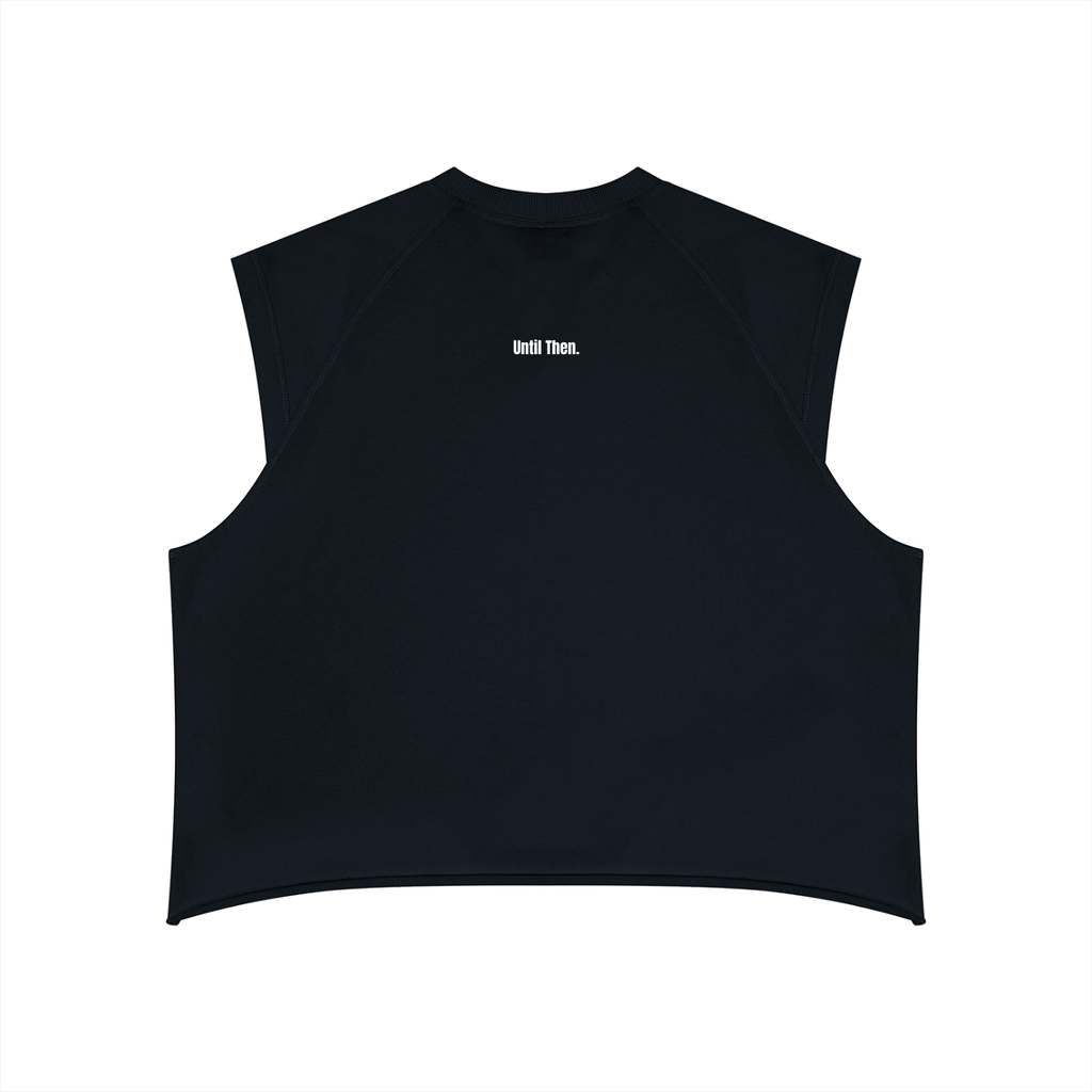 Greater Is He Boxy Raw Hem Tank