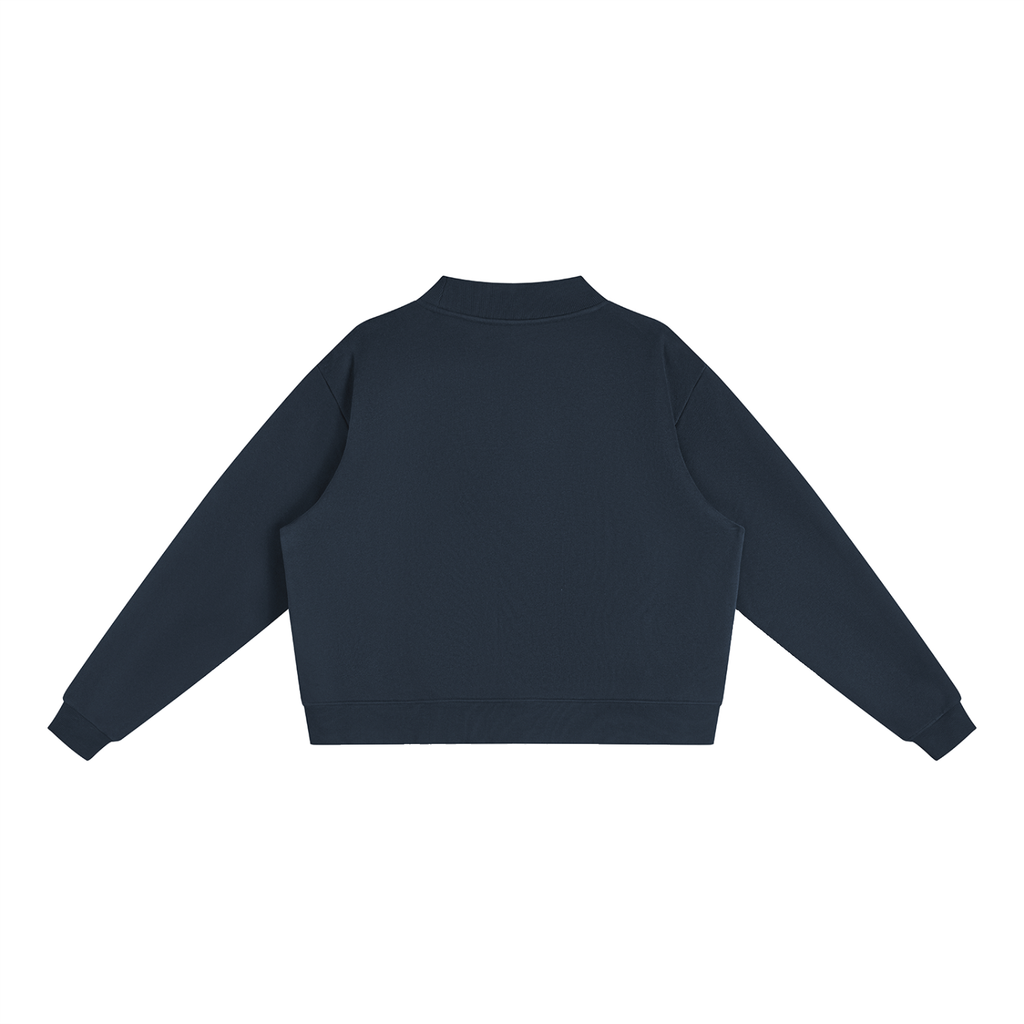 Until Then Essential Fleece Mock-Neck Crew