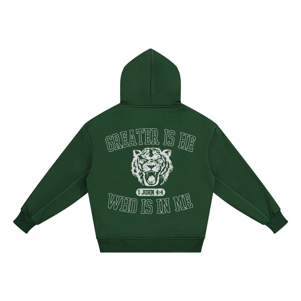 Greater is He [Kids' Fleece Hoodie]