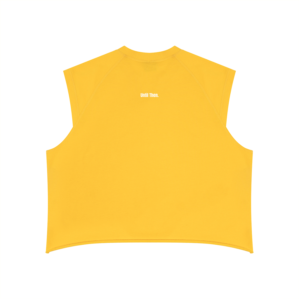 Greater Is He Boxy Raw Hem Tank