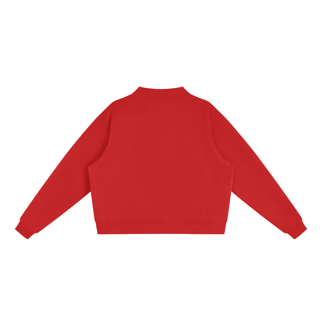Until Then Essential Fleece Mock-Neck Crew