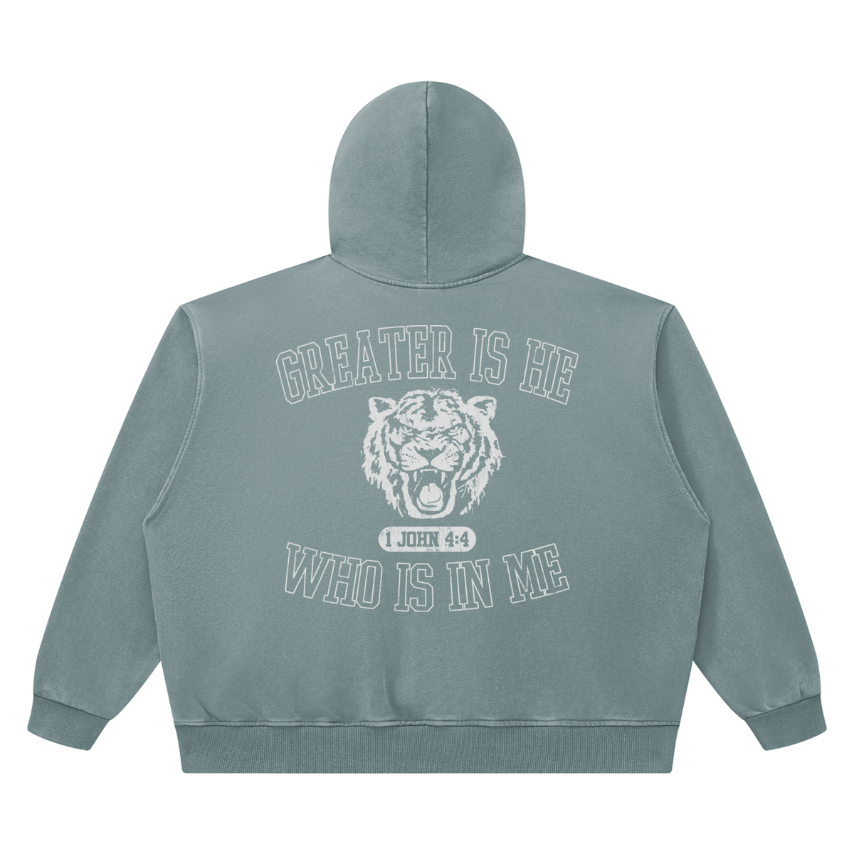 Greater Is He [Heavyweight Vintage Hoodie]