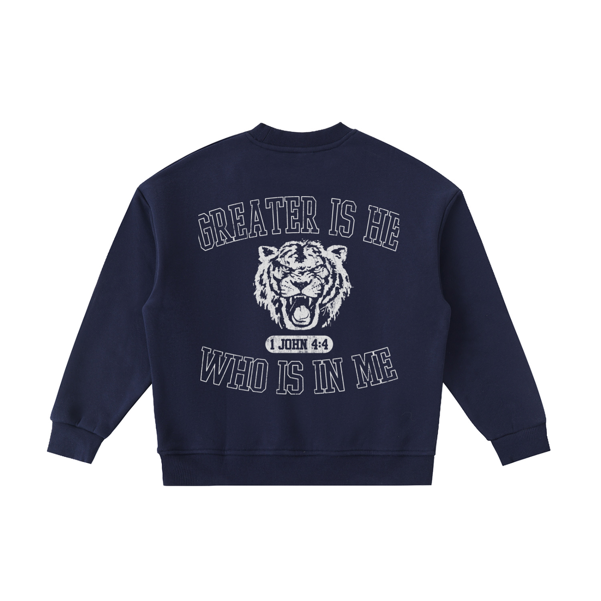 Greater is He [Fleece Kids' Crewneck Sweatshirt]